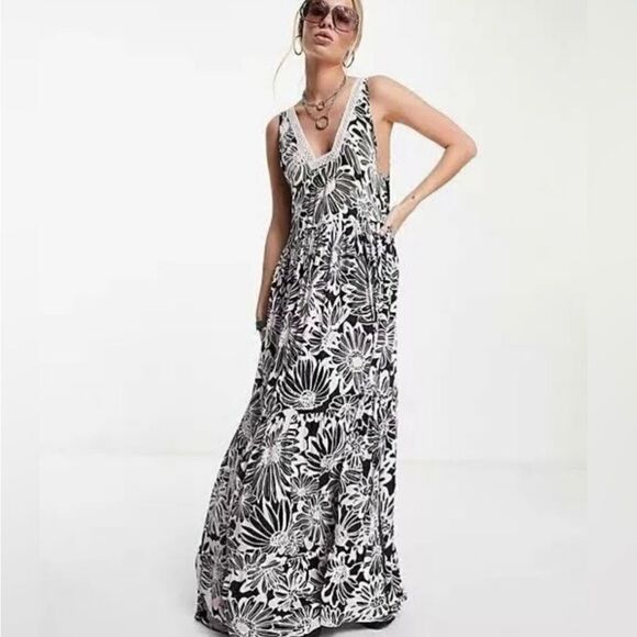New Free People Intimately Tiers For You Dress XS,S ,M NEW crochet back max - Picture 4 of 11